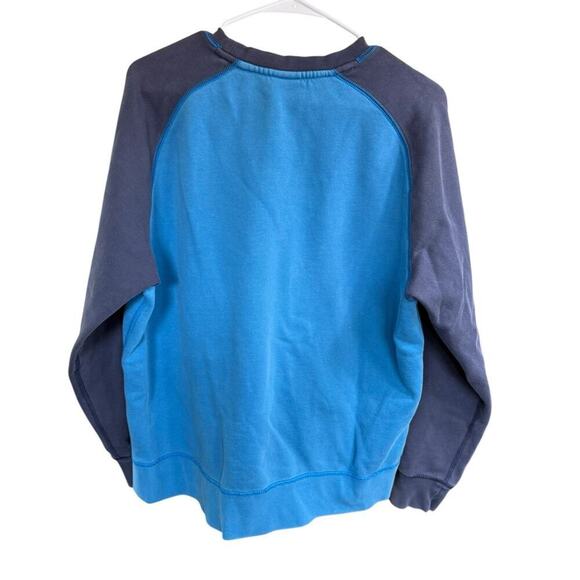 Vtg Y2K Nike Air Sweatshirt Big Logo Swoosh Boxy Red Tag Blue L Athleisure - Picture 4 of 10